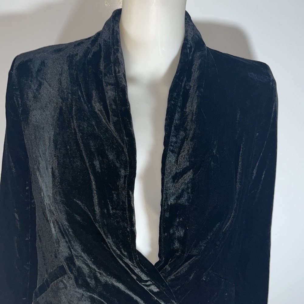 NWT BCBG womens velour blazer jacket size XS - Picture 8 of 14